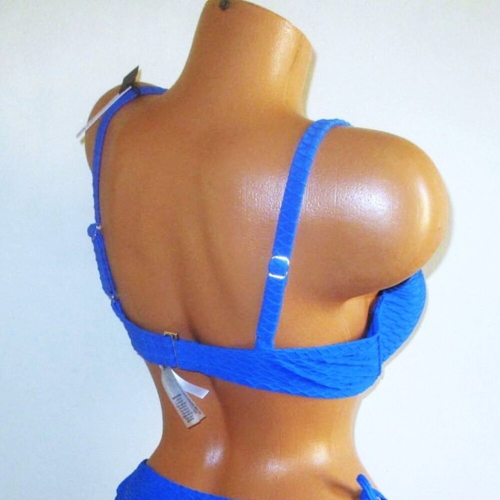 40DD Victoria Secret Swim Icon Push Up Bikini Top "Shocking Blue" NWT Orig. $55 - Picture 5 of 6